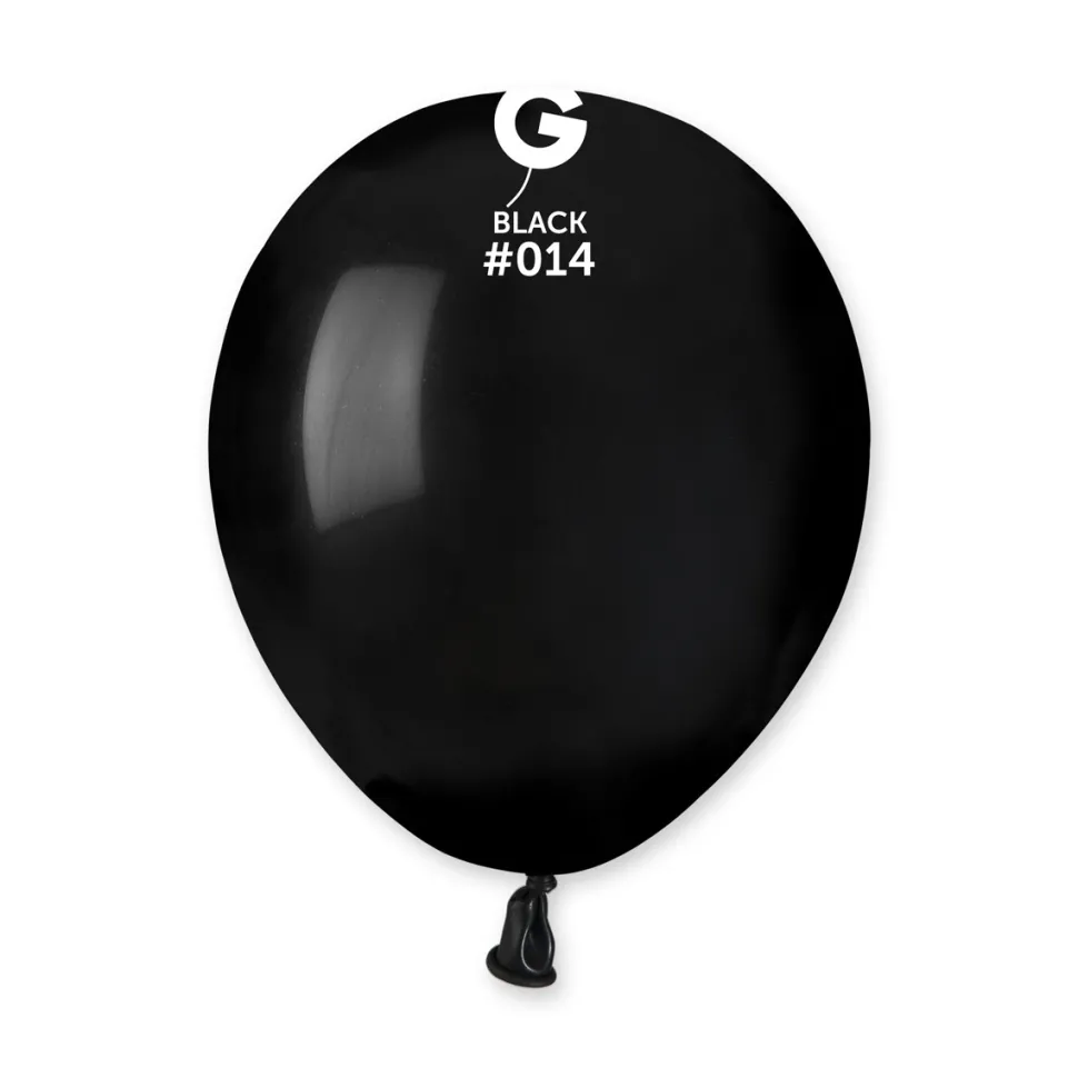 GEMAR Black 12" Balloon - 500 Pieces