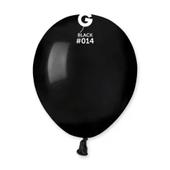 GEMAR Black 5" Balloon - 100 Pieces
