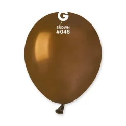 GEMAR Brown 5" Balloon - 100 Pieces