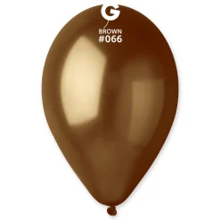 GEMAR Brown Metallic 12" Balloon - 50 Pieces
