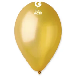 GEMAR Gold Metallic 12" Balloon - 50 Pieces