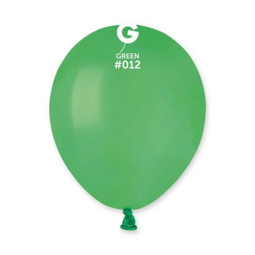 GEMAR Green Med 5" Balloon - 100 Pieces