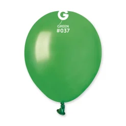 GEMAR Green Metallic 5" Balloon - 100 Pieces