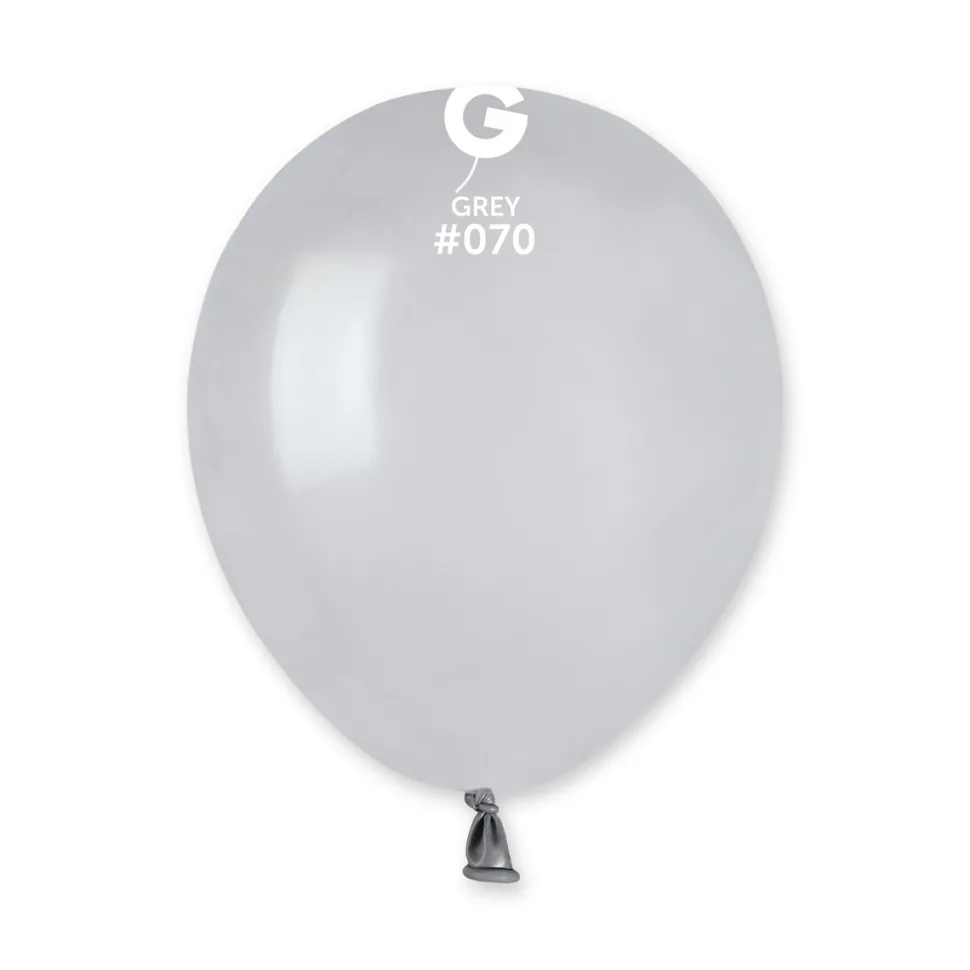 GEMAR Grey 5" Balloon - 100 Pieces