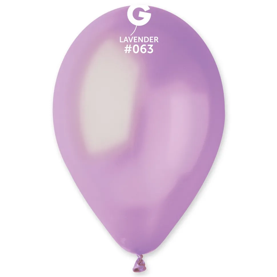 GEMAR Lavender Metallic 12" Balloon - 50 Pieces