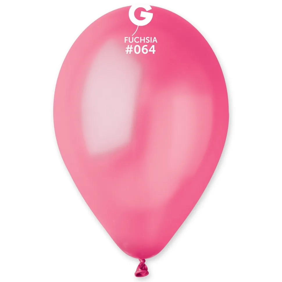 GEMAR Metal Fuchsia 5" Balloon - 100 Pieces