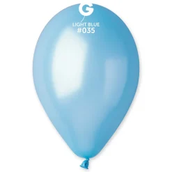 GEMAR Metal Light Blue 19" Balloon - 25 Pieces