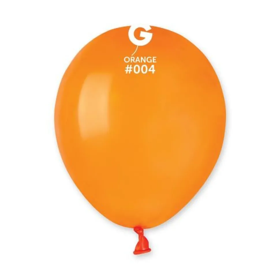 GEMAR Orange 5" Balloon - 100 Pieces