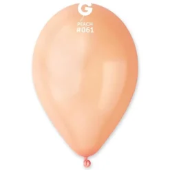 GEMAR Peach Metallic 12" Balloon - 50 Pieces