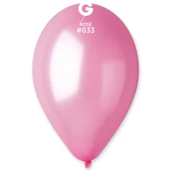 GEMAR Rose Metallic 12" Balloon - 50 Pieces