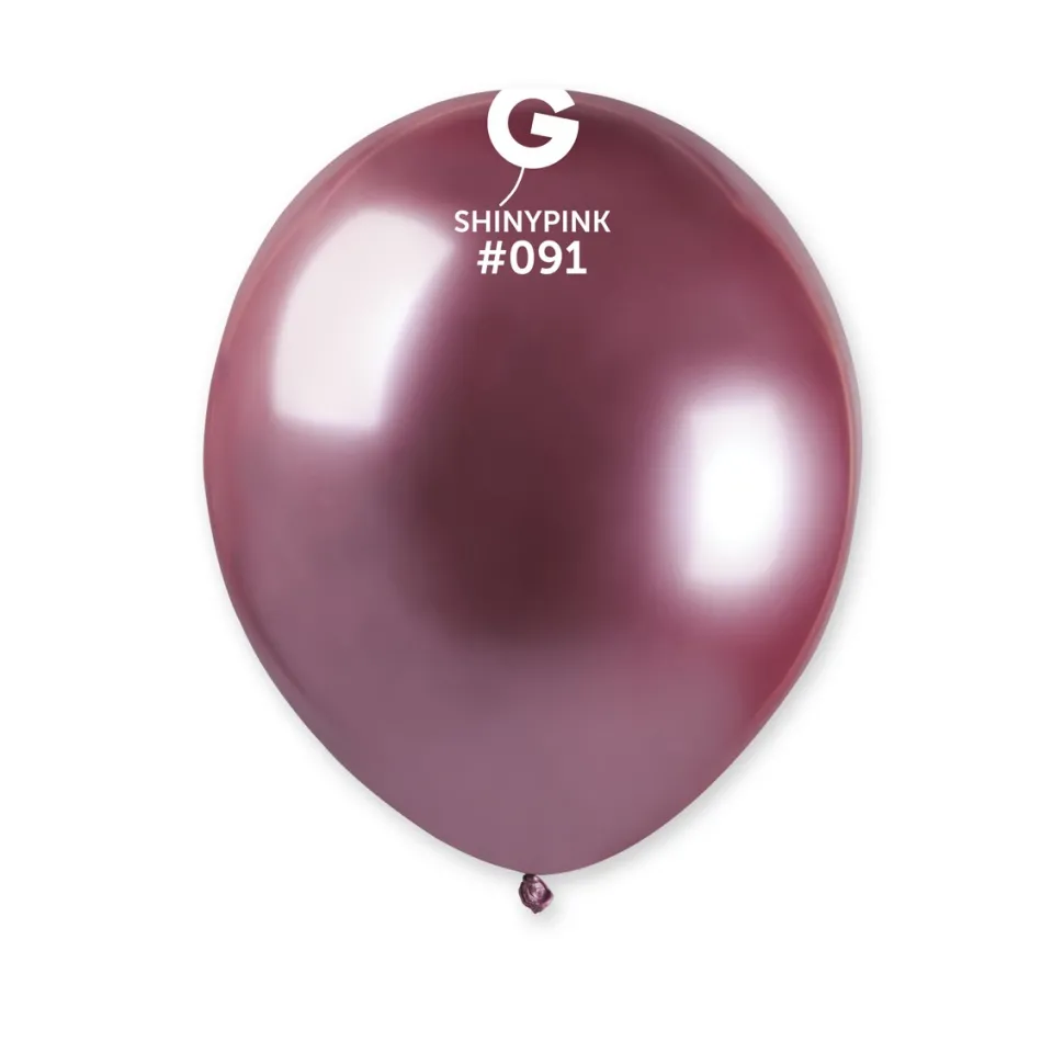 GEMAR Shiny Pink 5" Balloon - 50 Pieces