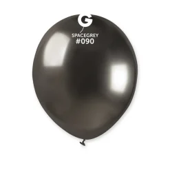 GEMAR Shiny Space Grey 5" Balloon - 50 Pieces