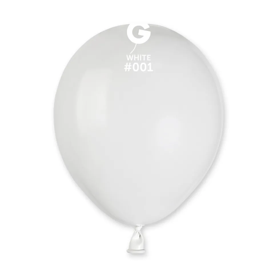 GEMAR White 12" Balloon - 500 Pieces
