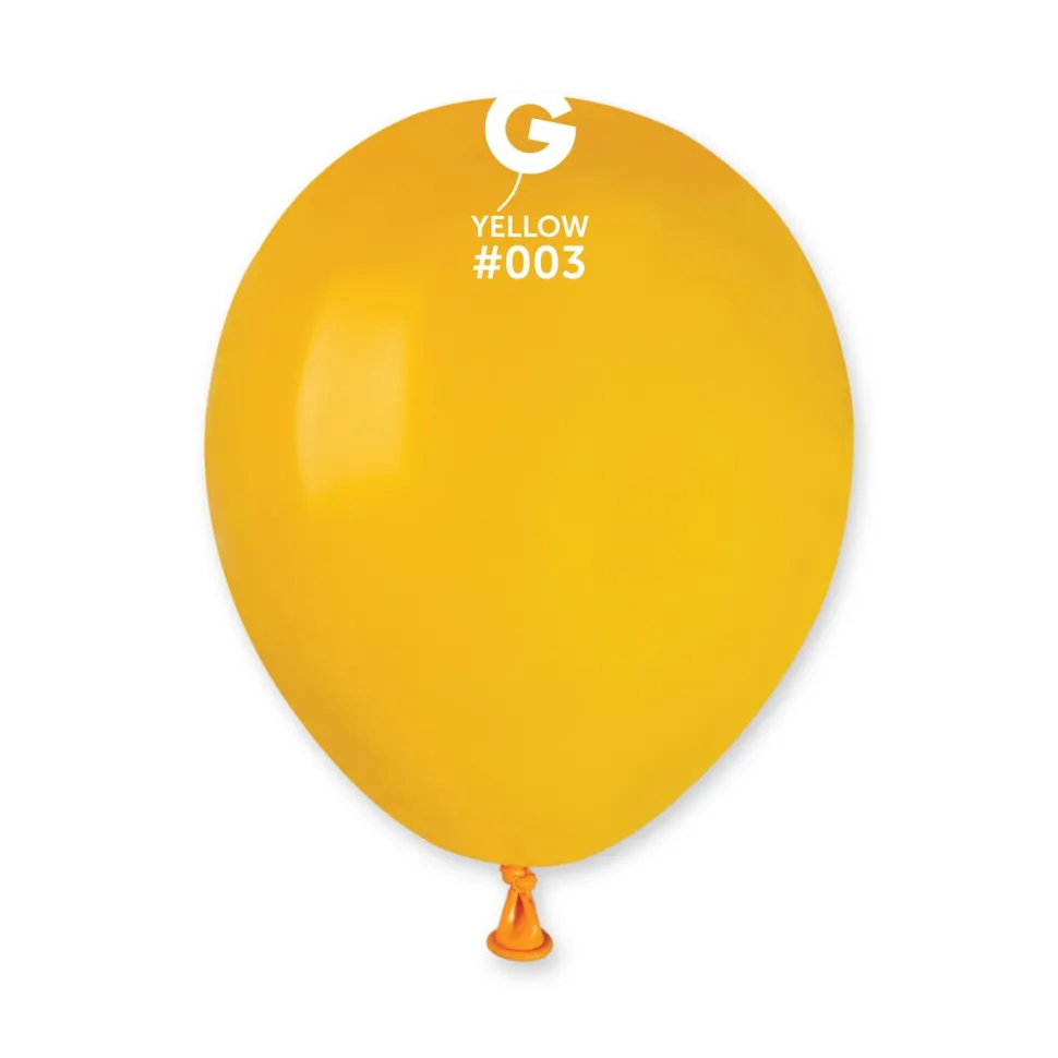 GEMAR Yellow 12" Balloon - 50 Pieces