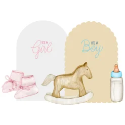 Gender Reveal Foam Core Backdrop Kit by PopScene™