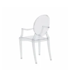 Ghost Chair Polycarbonate with Arms for Kids - Clear