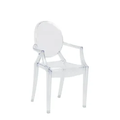 Ghost Chair Polycarbonate with Arms for Kids - Clear