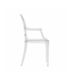 Ghost Chair Polycarbonate with Arms for Kids - Clear
