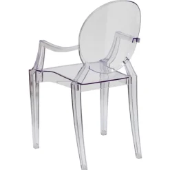 Ghost Chair W/ Arms in Transparent Crystal
