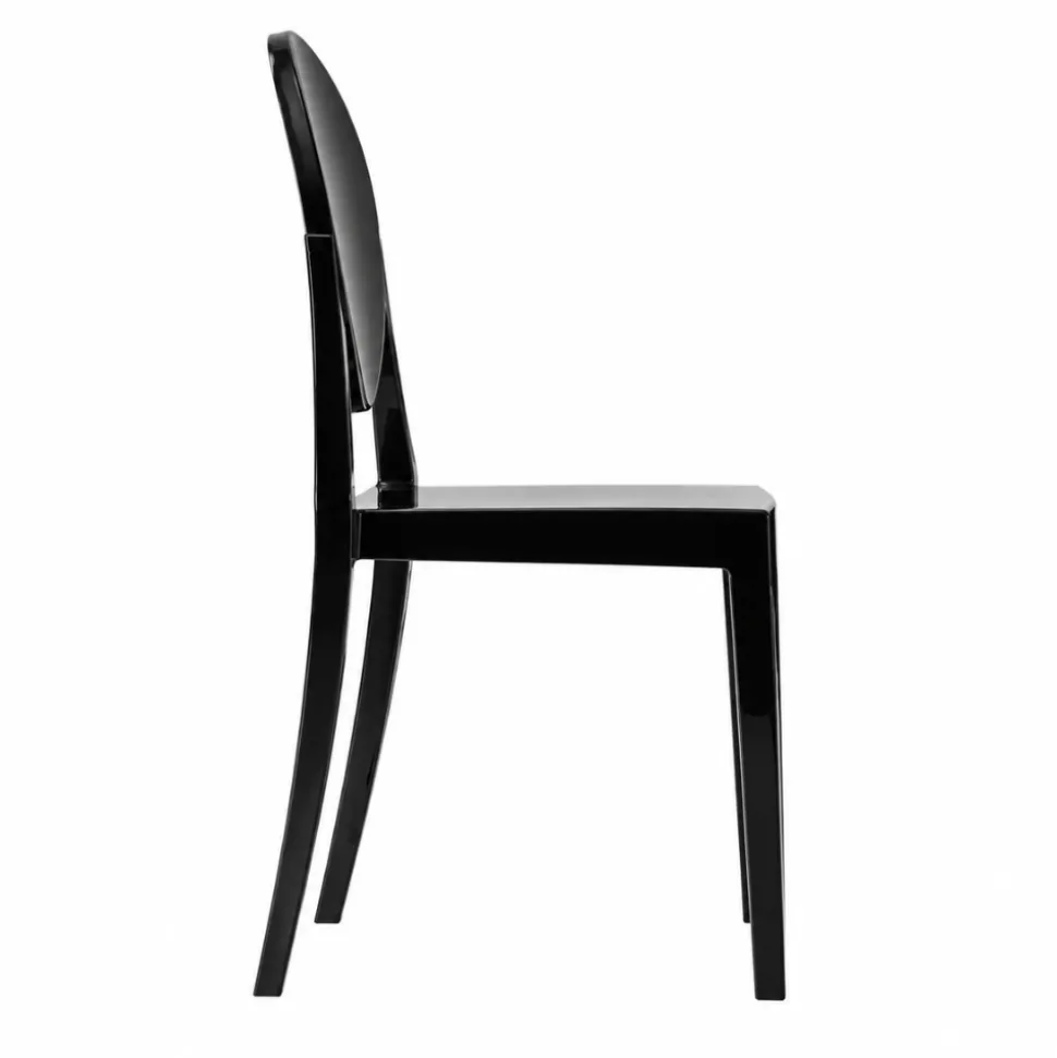 Ghost Dining Polycarbonate Chair - Black