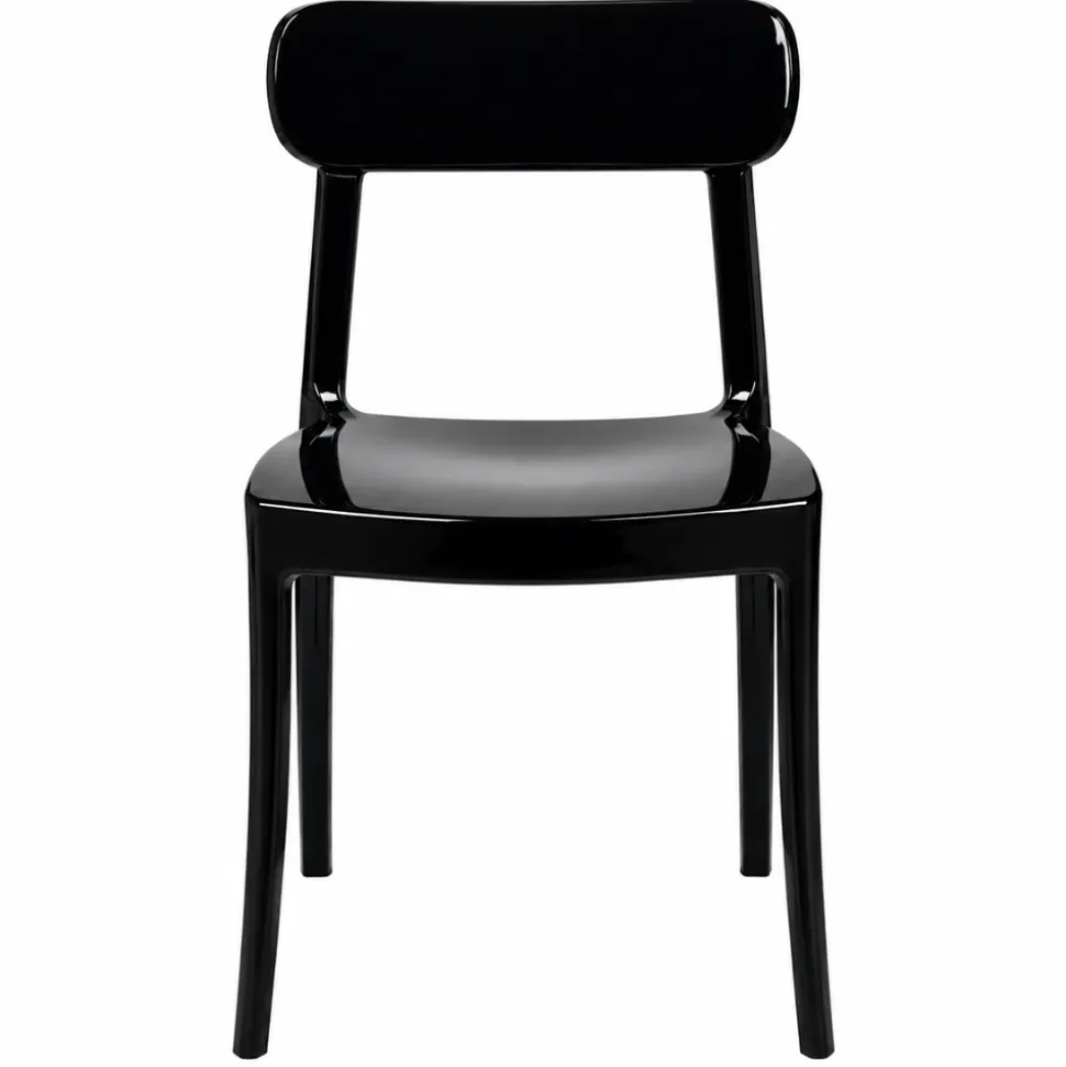 Ghost Polycarbonate Grace Chair - Black