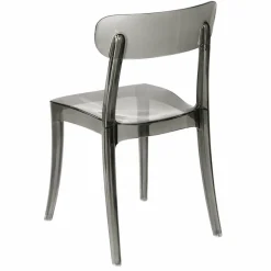 Ghost Polycarbonate Grace Chair - Smoke Grey