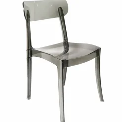 Ghost Polycarbonate Grace Chair - Smoke Grey