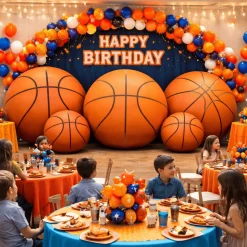 Giant Inflatable Basketball – Commercial Event Display Decor – Commercial Installation Sizes