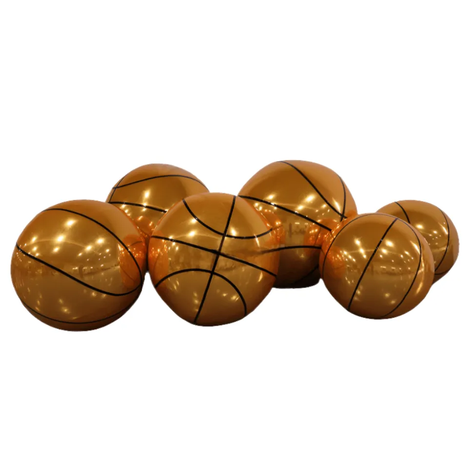 Giant Inflatable Mirror Basketball – Maxorb™ Reflective Sports Event Decor – Commercial Installation Sizes