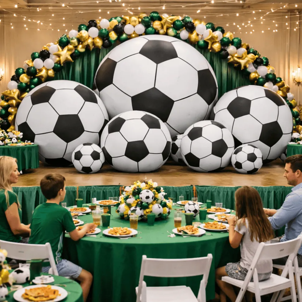 Giant Inflatable Soccer Ball – Commercial Event Display Decor – Commercial Installation Sizes