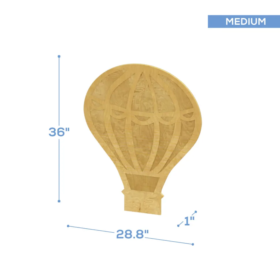 Giant Wood Hot Air Balloon Panel Set