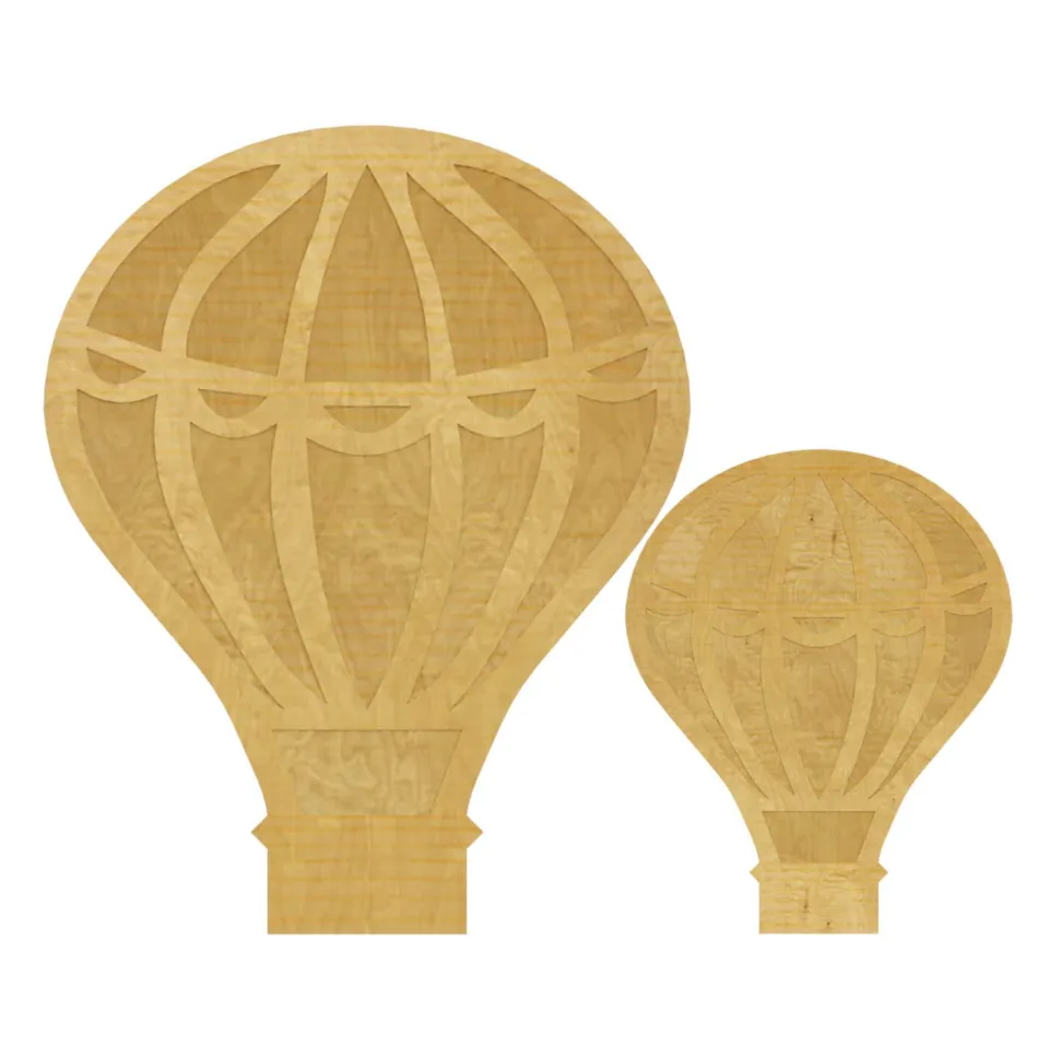Giant Wood Hot Air Balloon Panel Set
