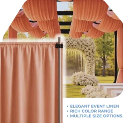 Ginger La Petite France Curtain Panel w/ 4" Rod Pocket - 118" Wide - Many Size Options