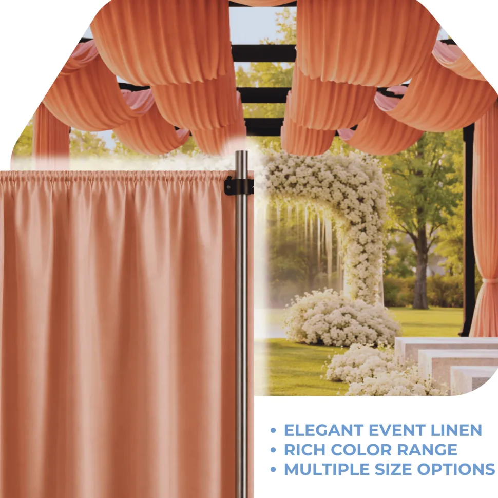 Ginger La Petite France Curtain Panel w/ 4" Rod Pocket - 118" Wide - Many Size Options