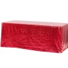 Glitz Sequin 90"x132" Rectangular Tablecloth - Red