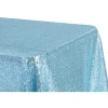 Glitz Sequin 90"x132" Rectangular Tablecloth - Baby Blue