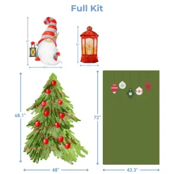 Gnome For The Holiday Foam Core Backdrop Kit by PopScene™