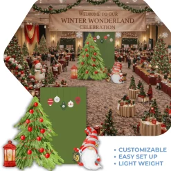 Gnome For The Holiday Foam Core Backdrop Kit by PopScene™