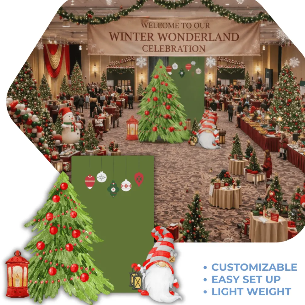 Gnome For The Holiday Foam Core Backdrop Kit by PopScene™