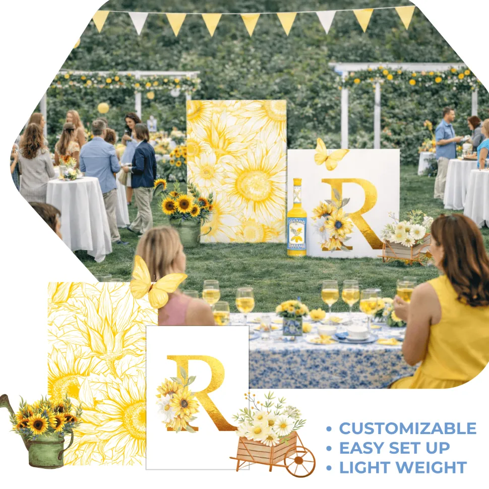 Golden Bloom Foam Core Backdrop Kit by PopScene™