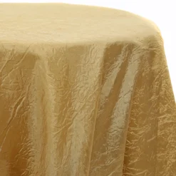 Gold - *FR* Crushed Tergalet Tablecloth by Eastern Mills - Many Size Options