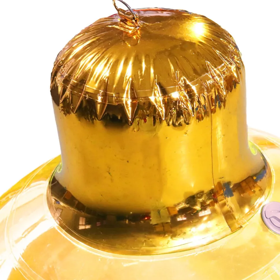 Gold Giant Inflatable Christmas Ornament – Maxorb™ Holiday Event Decor – Commercial Installation Sizes