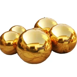 Gold Giant Inflatable Mirror Ball Sphere – Maxorb™ Reflective Ceiling Event Decor – Commercial Installation Sizes