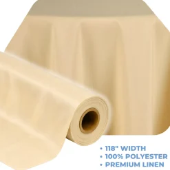 Gold La Petite France by the Yard - 118" Width
