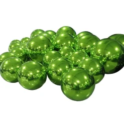 Grass Green Giant Inflatable Mirror Silver Giant Inflatable Mirror Ball Sphere – Maxorb™ Reflective Ceiling Event Decor – Commercial Installation Sizes