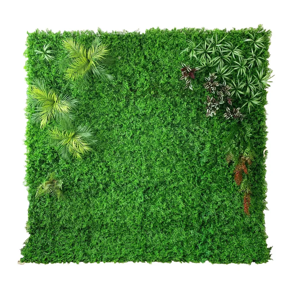 Greenery Wall w/ Mixed Accent Greenery - Curtain Style - Easy Install! Select Size