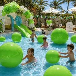 Green Giant Inflatable Modern Ball Sphere – Maxorb™ Event Decor – Commercial Installation Sizes
