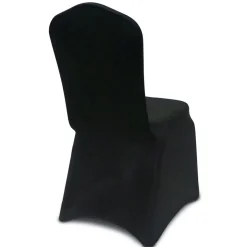 210 GSM Better Quality/Best Value Spandex (Lycra) Banquet & Wedding Chair Cover By Eastern Mills - Black