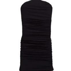 210 GSM Better Quality/Best Value Ruched Chair Cover By Eastern Mills - Spandex/Lycra - Black