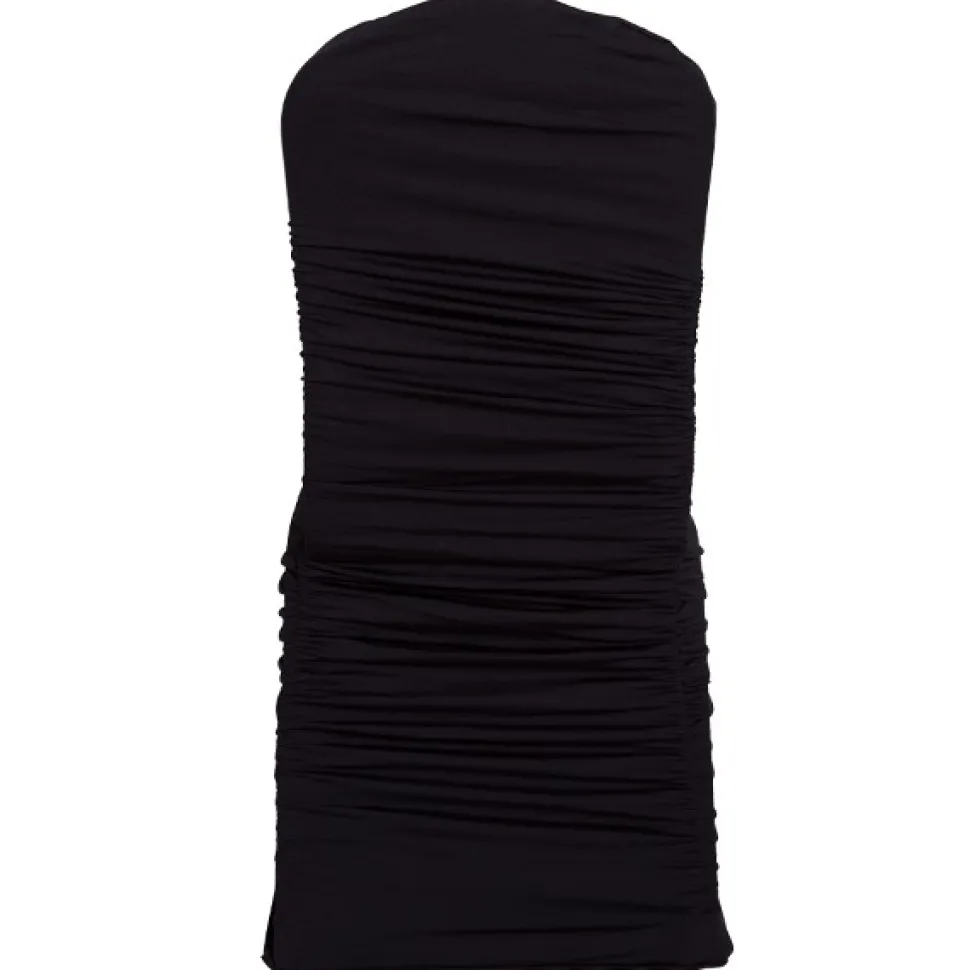 210 GSM Better Quality/Best Value Ruched Chair Cover By Eastern Mills - Spandex/Lycra - Black